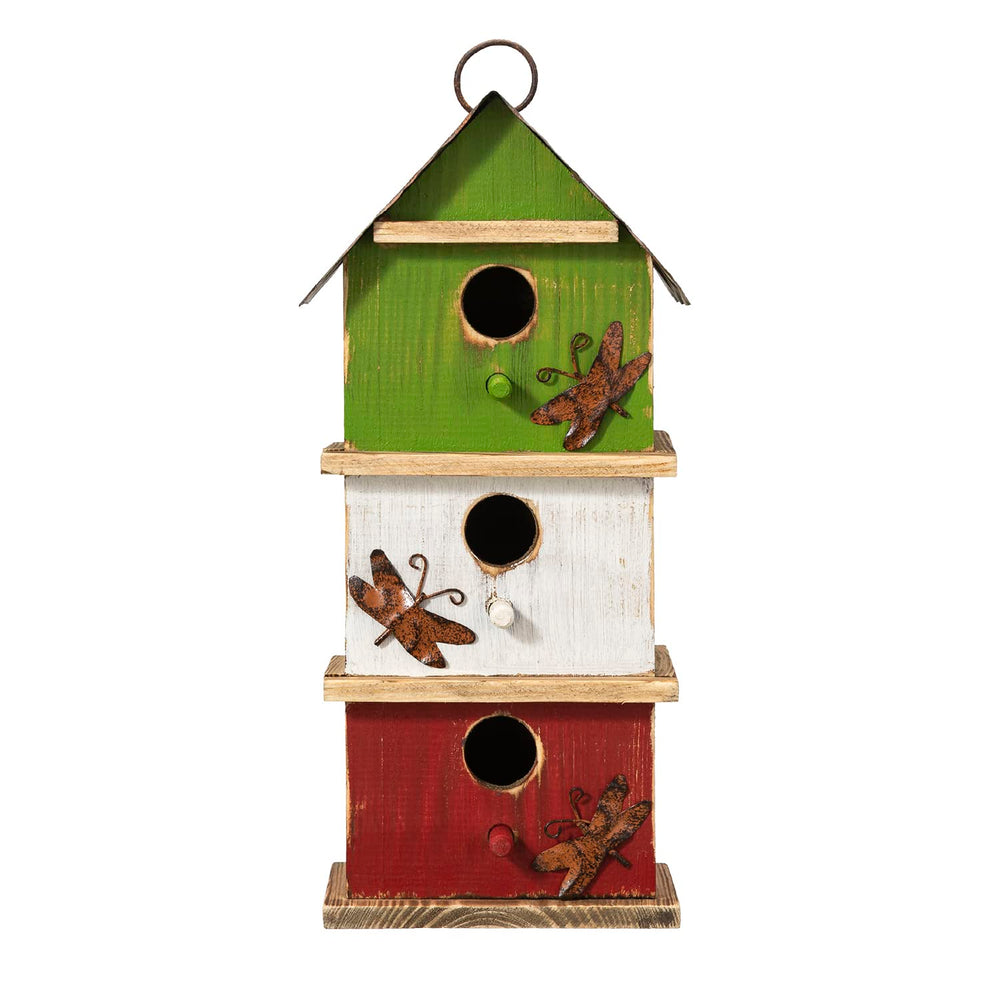 Glitzhome casita colgada en árbol, aporta refugio y decoración