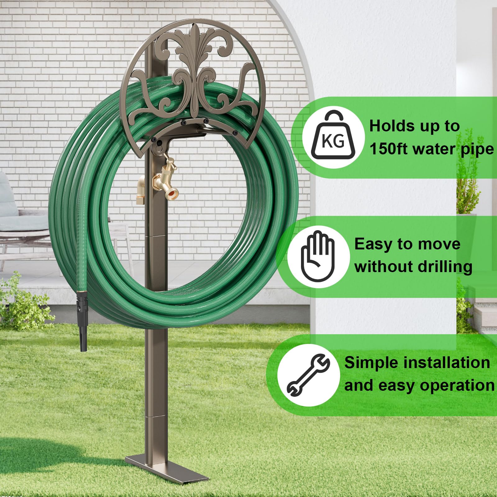 GOFORWILD recubrimiento metálico detalle, resistente a la intemperie