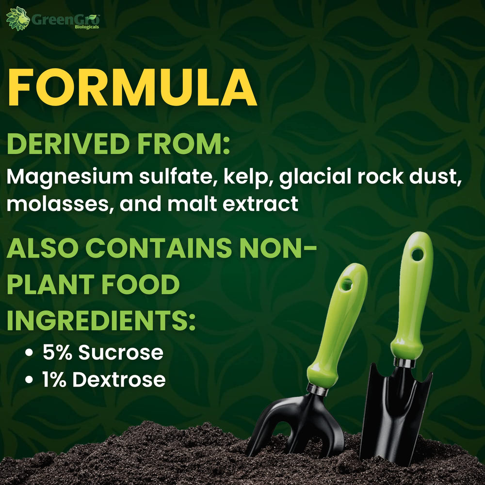 GreenGro rociado foliar de Nature's Brix en planta durante atardecer, mejora soporte microbiano