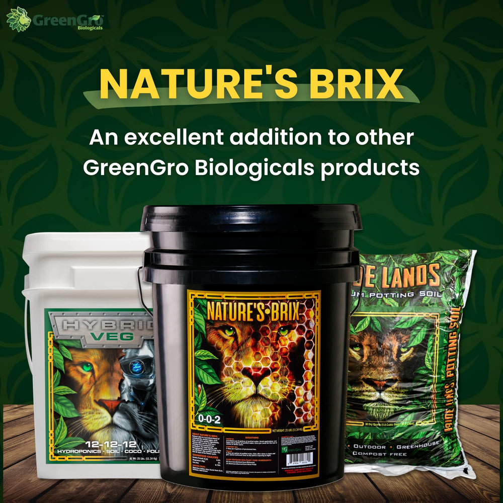 GreenGro etiqueta con lista de ingredientes y fecha de caducidad para almacenamiento seguro