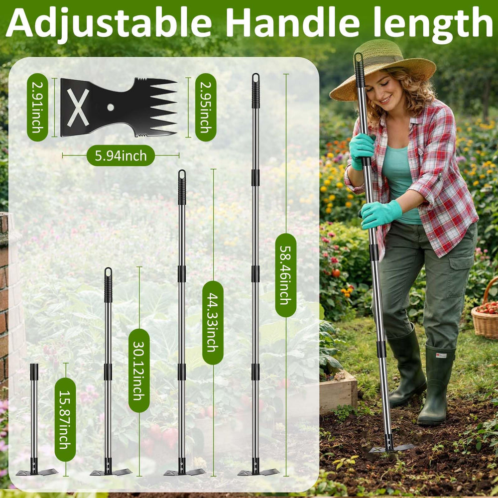 Griactrl mango ajustable en cuatro posiciones reduce esfuerzo lumbar