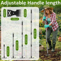 Griactrl mango ajustable en cuatro posiciones reduce esfuerzo lumbar