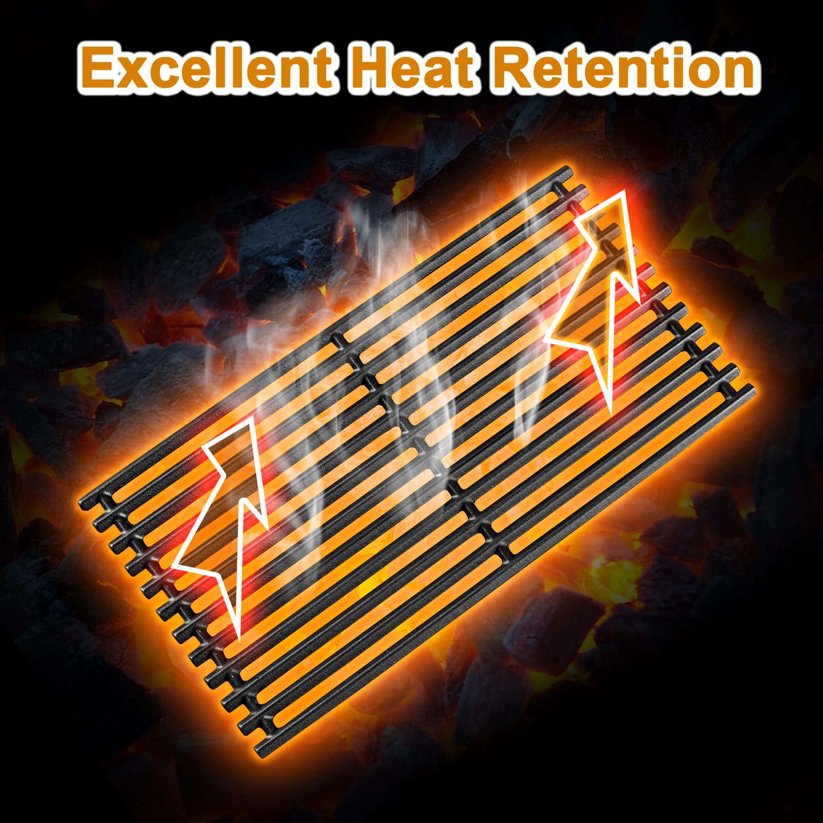 Grill Valueparts primer plano del borde resistente y grosor duradero