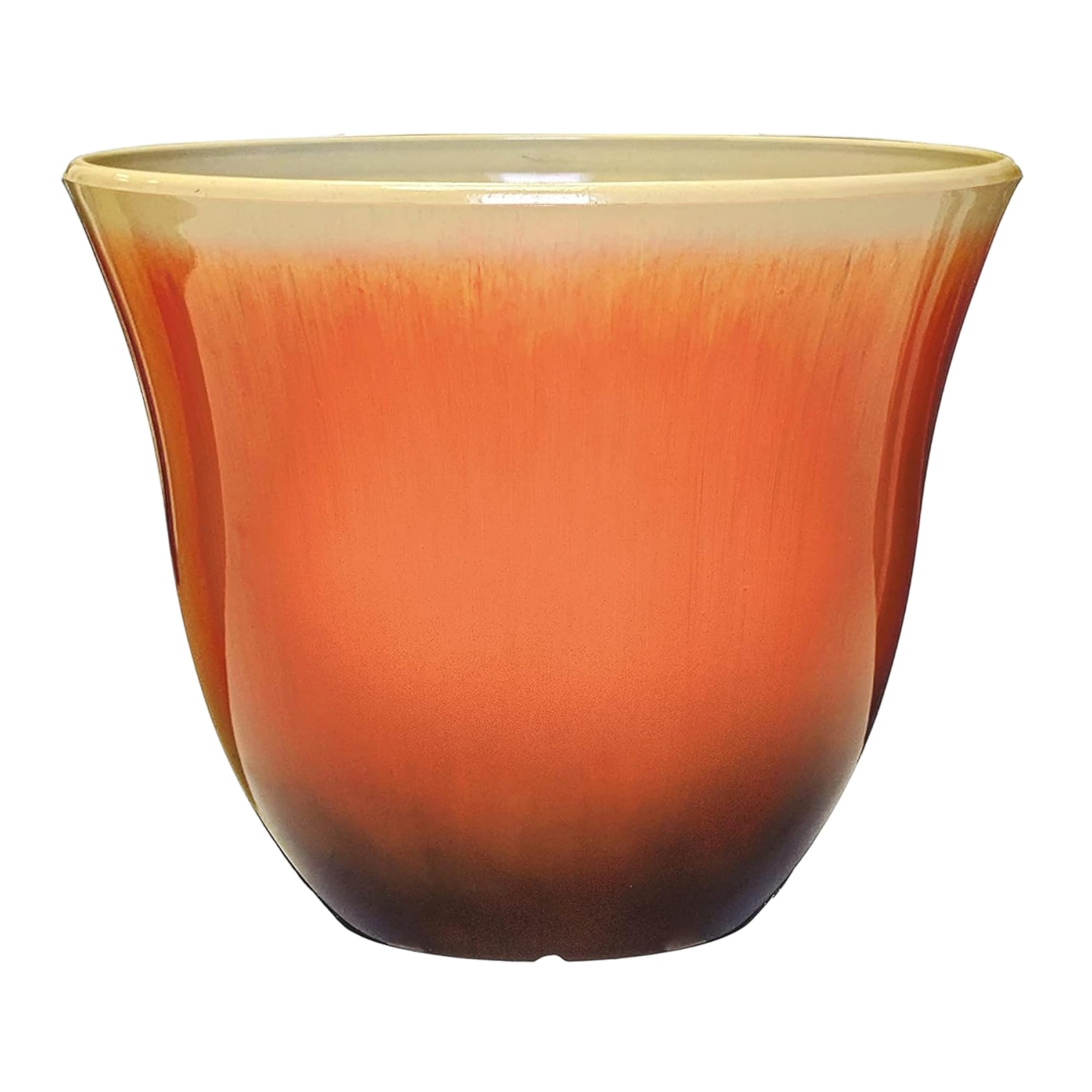 GROWSCAPE maceta Honeysuckle frontal Tequila Sunrise muestra acabado elegante