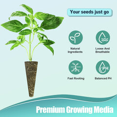 Haligo domo de crecimiento cerrado creando microclima y mejor germinación
