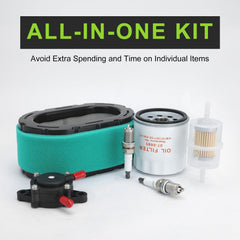 Harbot filtro instalado en motor Kohler demostrando ajuste correcto y sellado