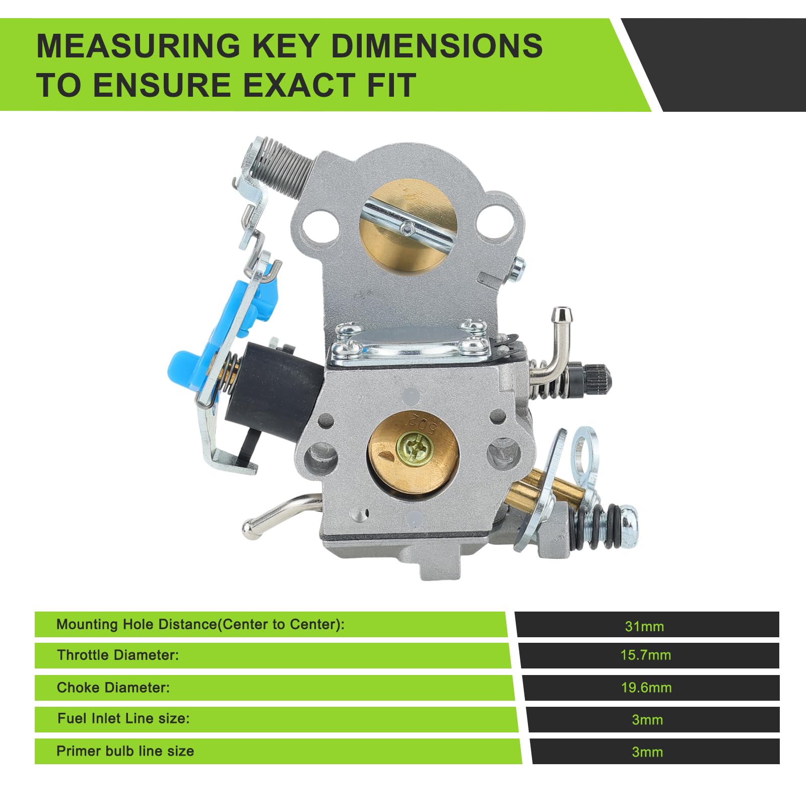 Harbot comparación de tamaño para verificar compatibilidad con Husqvarna