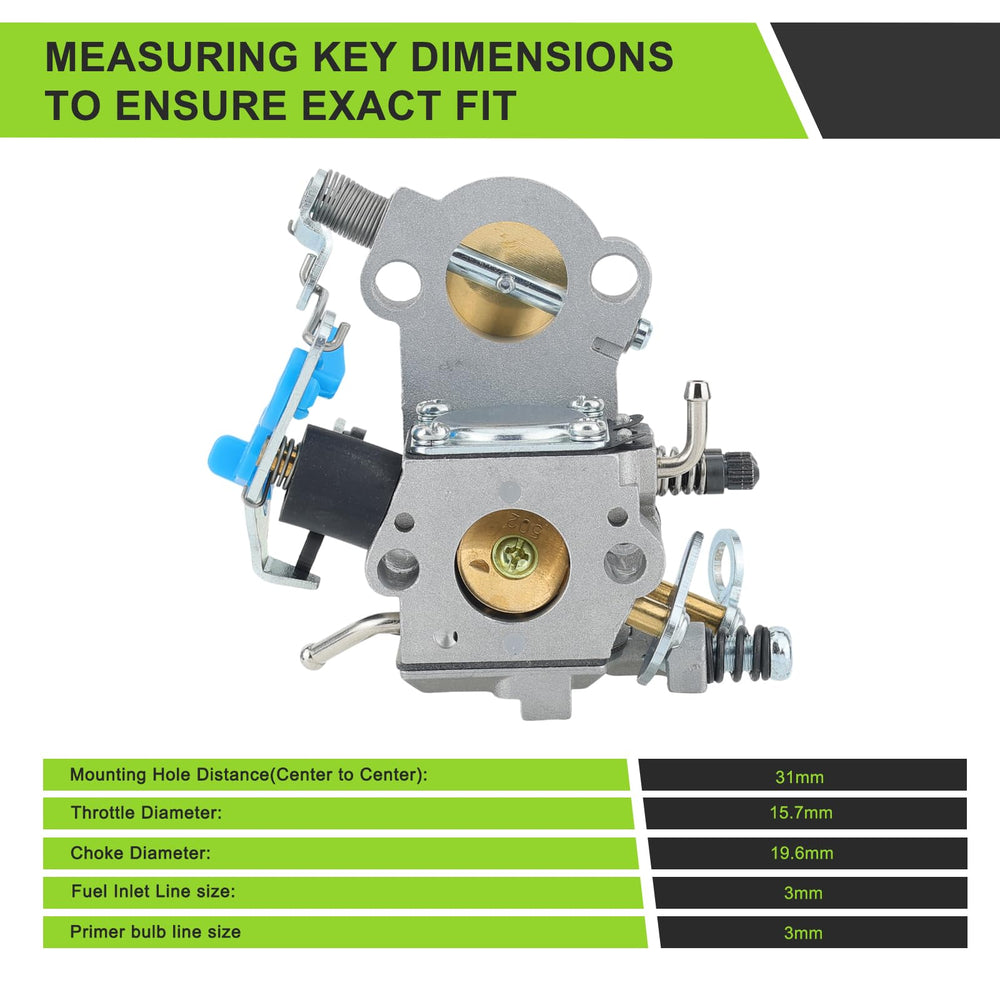 Harbot comparación de tamaño para verificar compatibilidad con Husqvarna