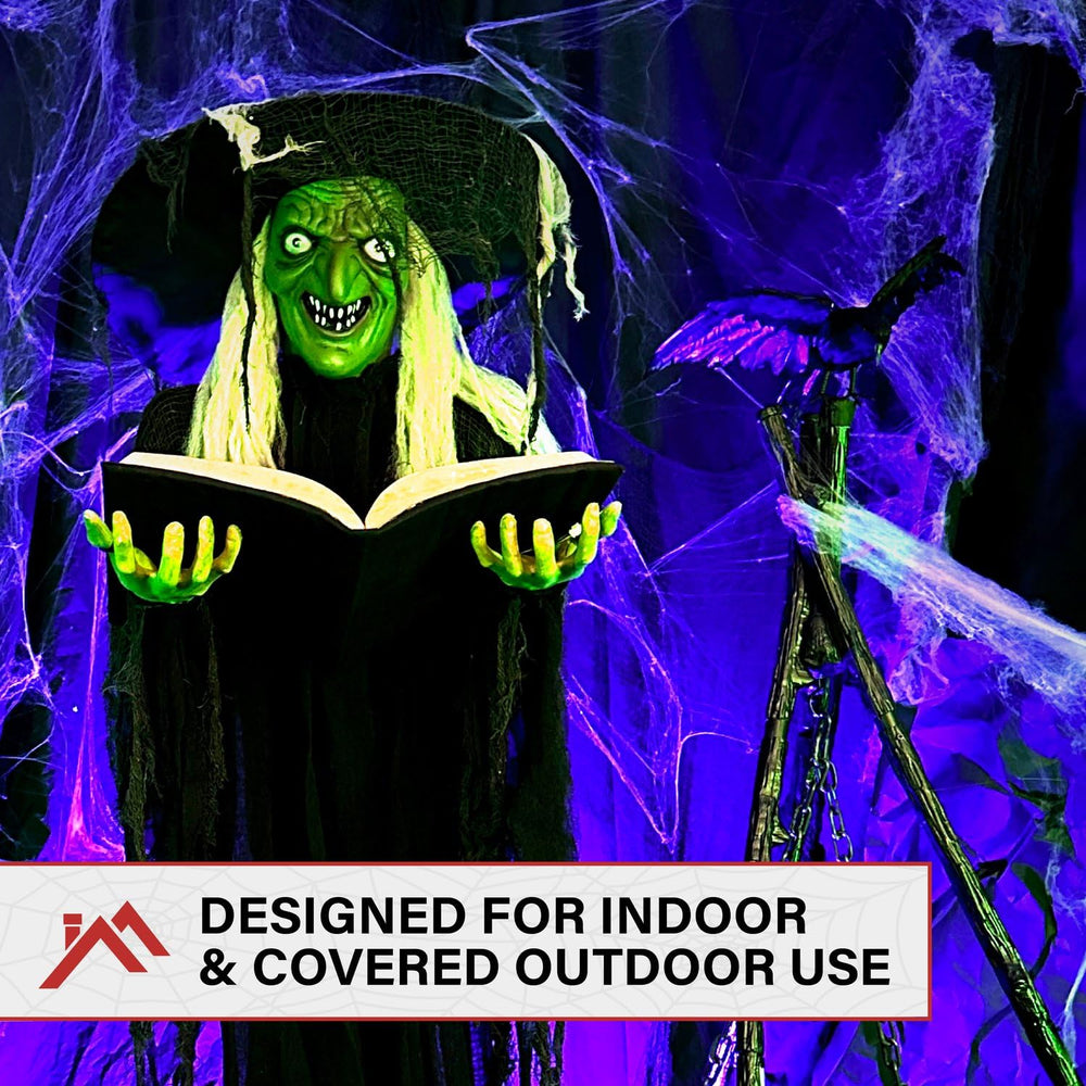 Haunted Hill Farm libro iluminado en rojo crea ambiente sin electricidad