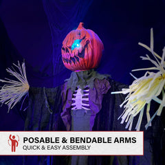 Haunted Hill Farm torso con costillas expuestas que añade aspecto inquietante y realista
