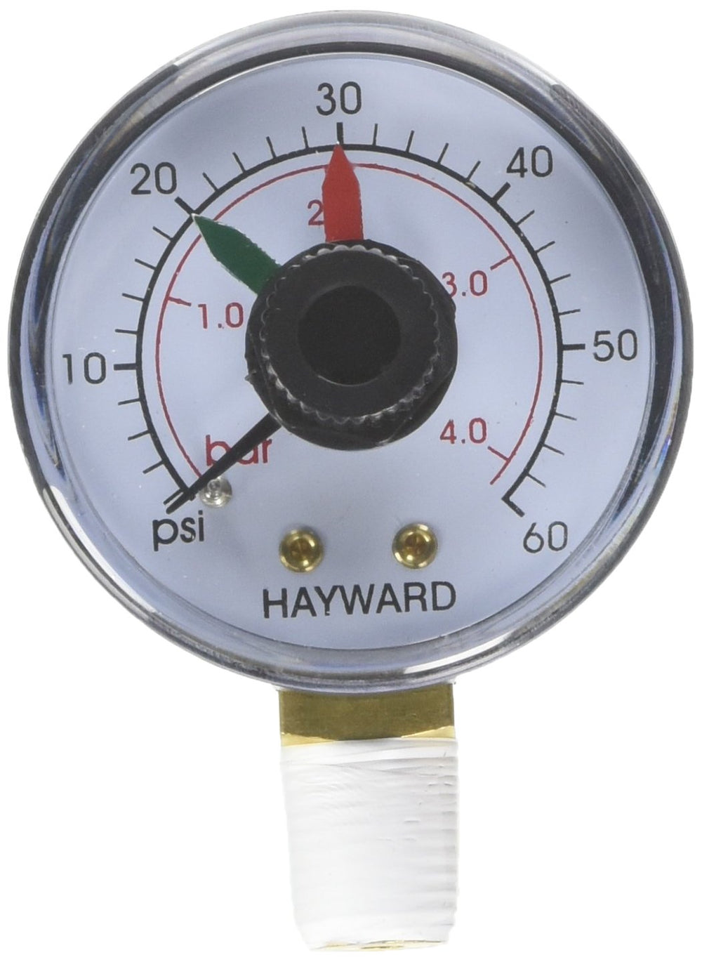 Hayward manómetro frontal en caja mostrando compatibilidad y fácil instalación