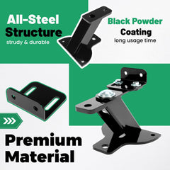HECASA orificios 3/4" y 5/8" visibles, compatibilidad con bola y trolley