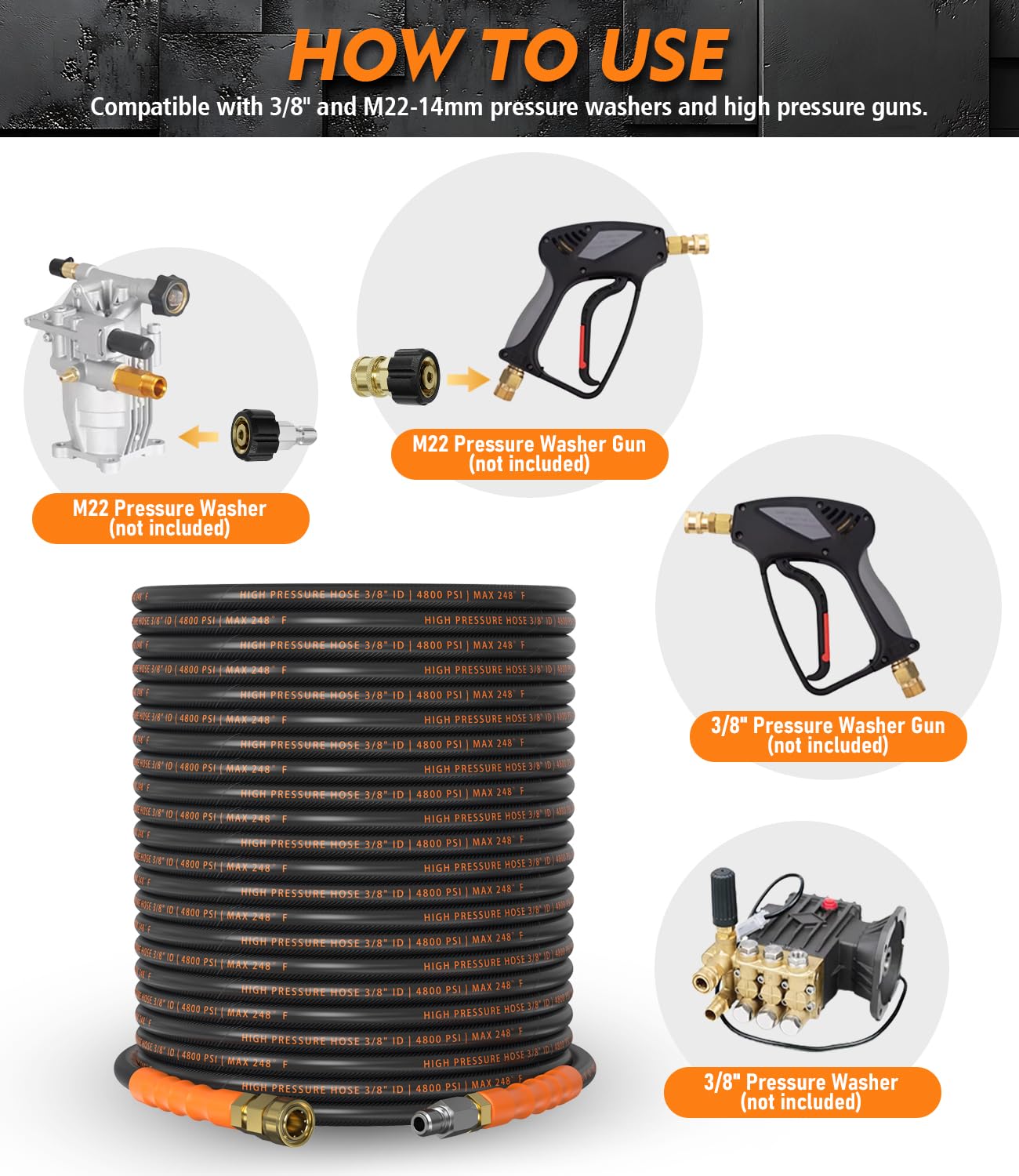 HiPrewaPro kit con dos adaptadores M22-14mm listos para conectar