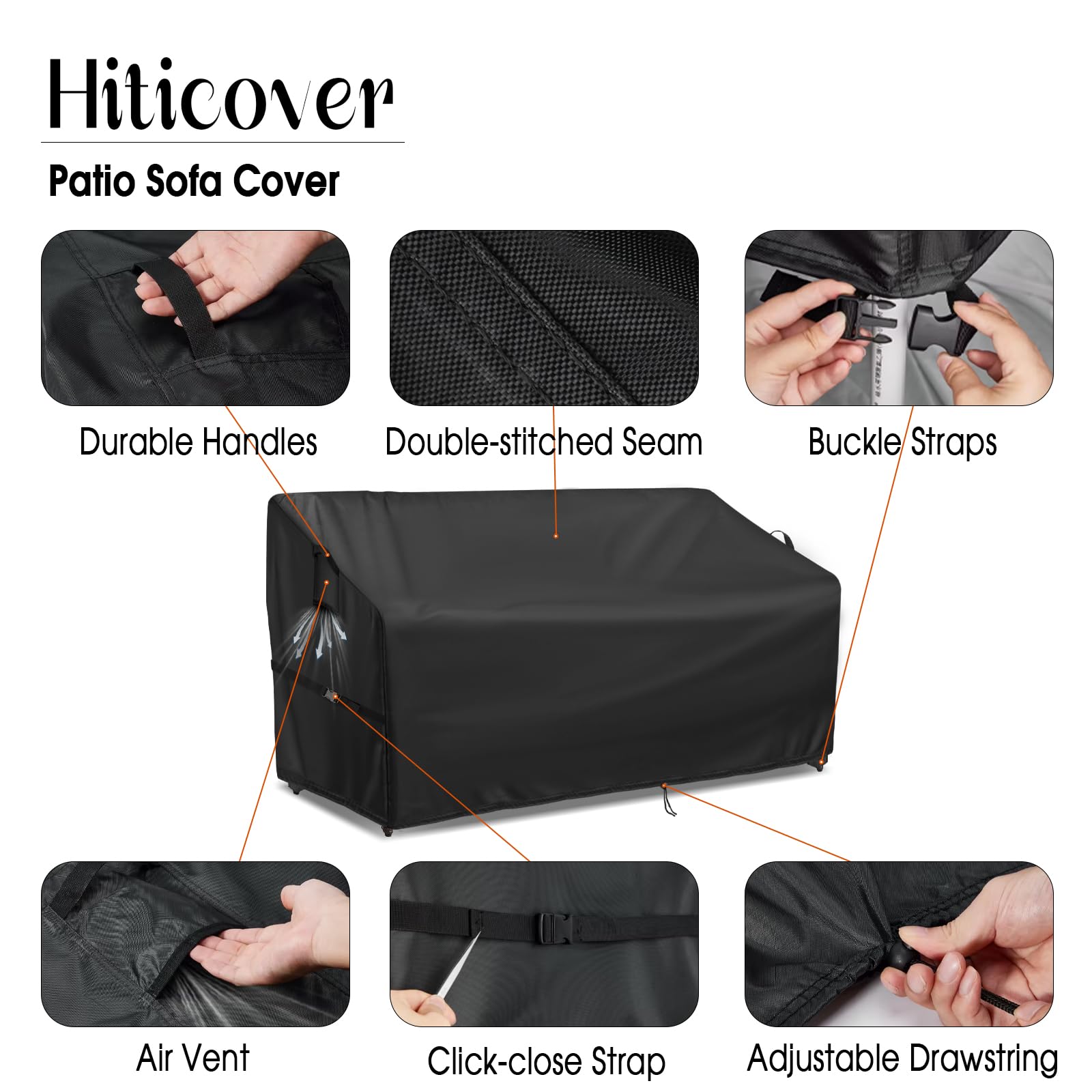 Hiticover costuras internas selladas que aseguran impermeabilidad total