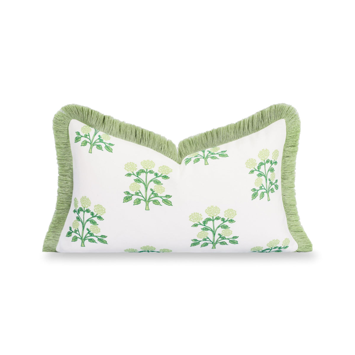 Hofdeco Premium vista frontal con estampado hortensia, aporta estilo costero