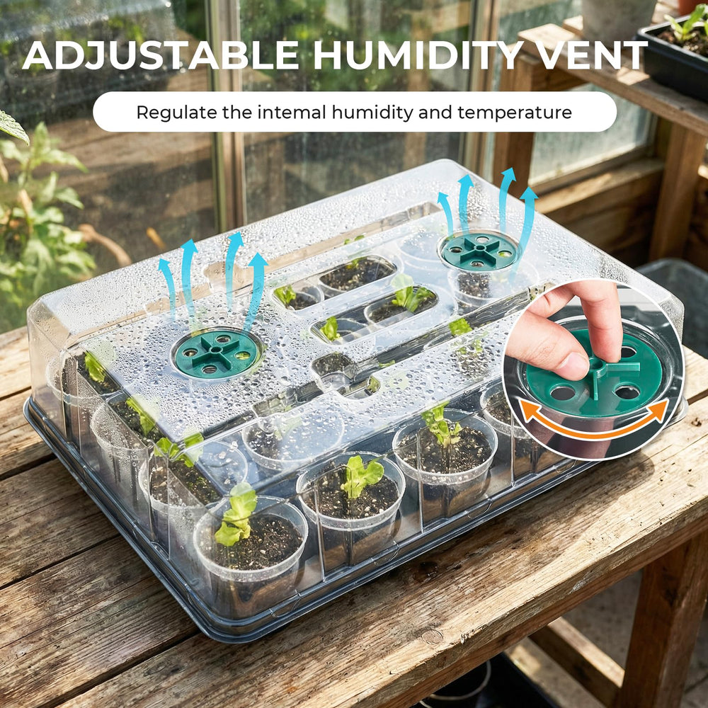 homenote bandejas colocadas en estantería de cultivo optimizando espacio interior