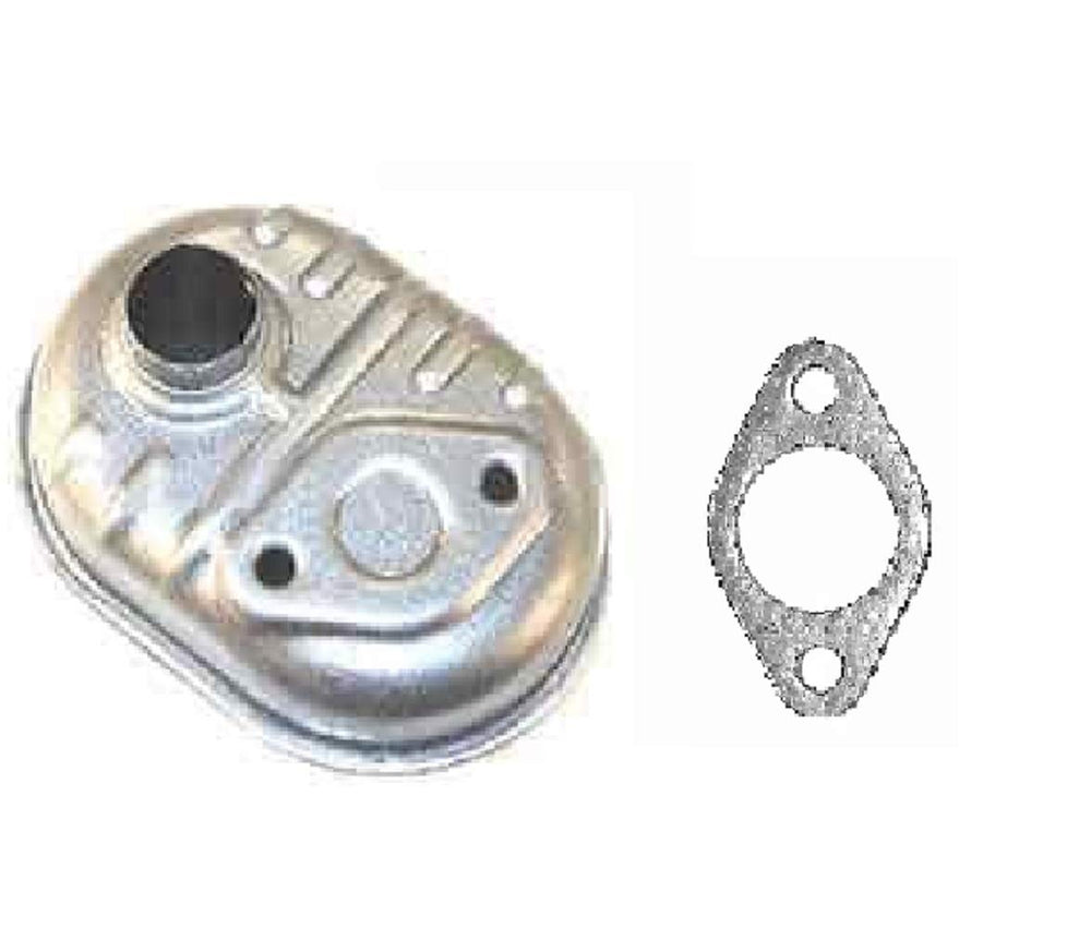 Honda silenciador frontal del kit mostrando montaje y ajuste mejorado