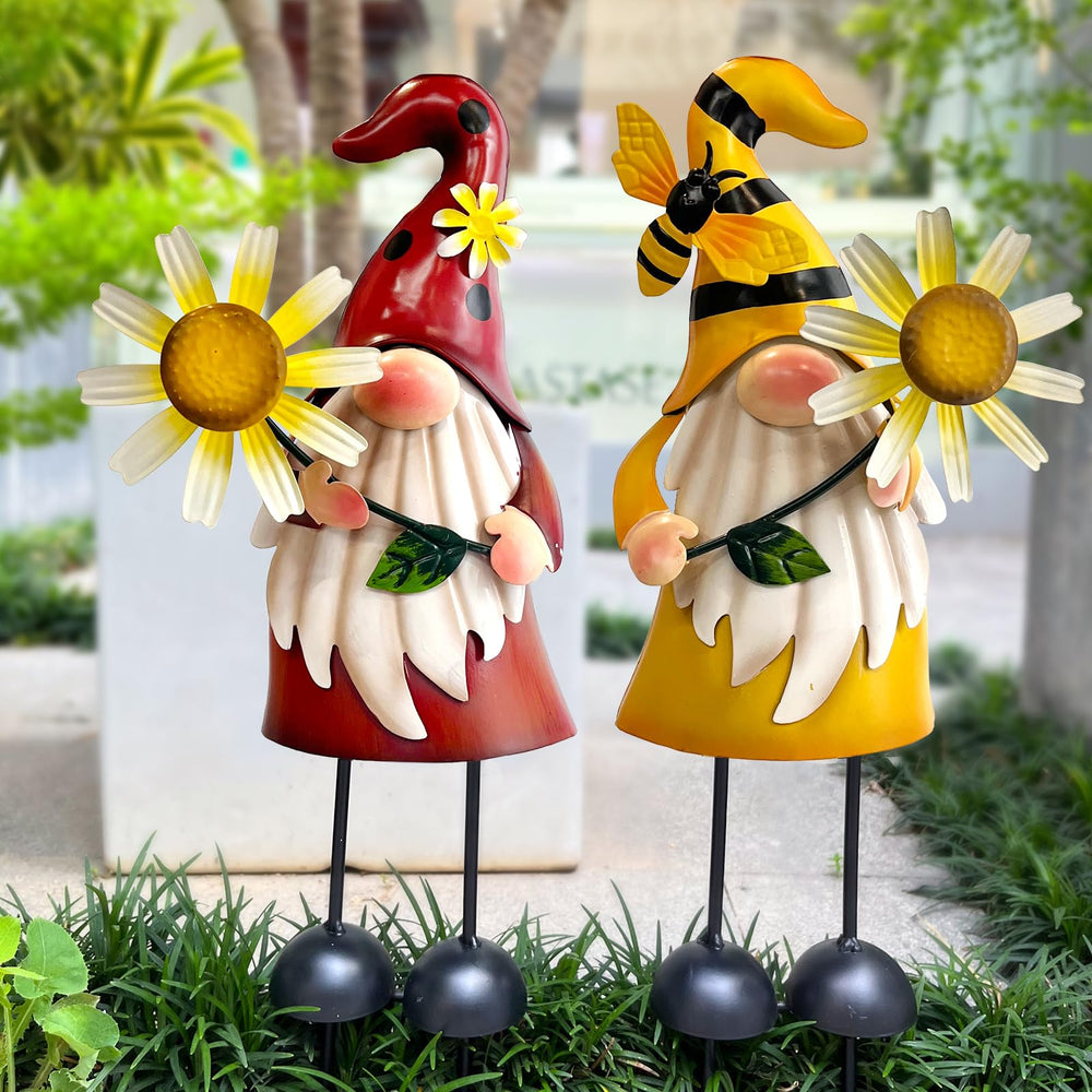 HONGLAND gnomo colocado en maceta, añade color y encanto a plantas