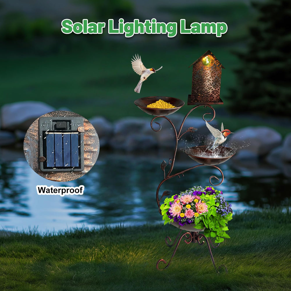 HONGLAND luz solar encendida creando ambiente nocturno acogedor
