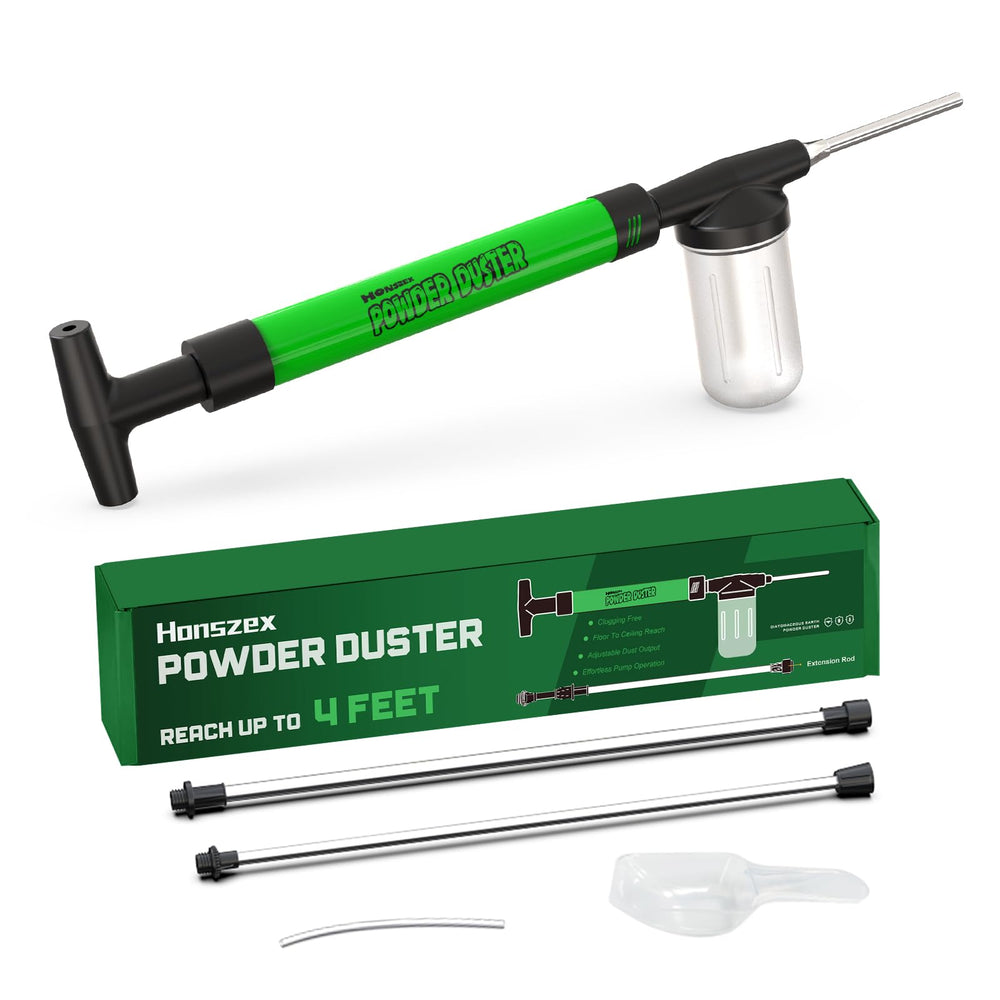 Honszex pulverizador metálico frontal mostrando durabilidad y manejo cómodo