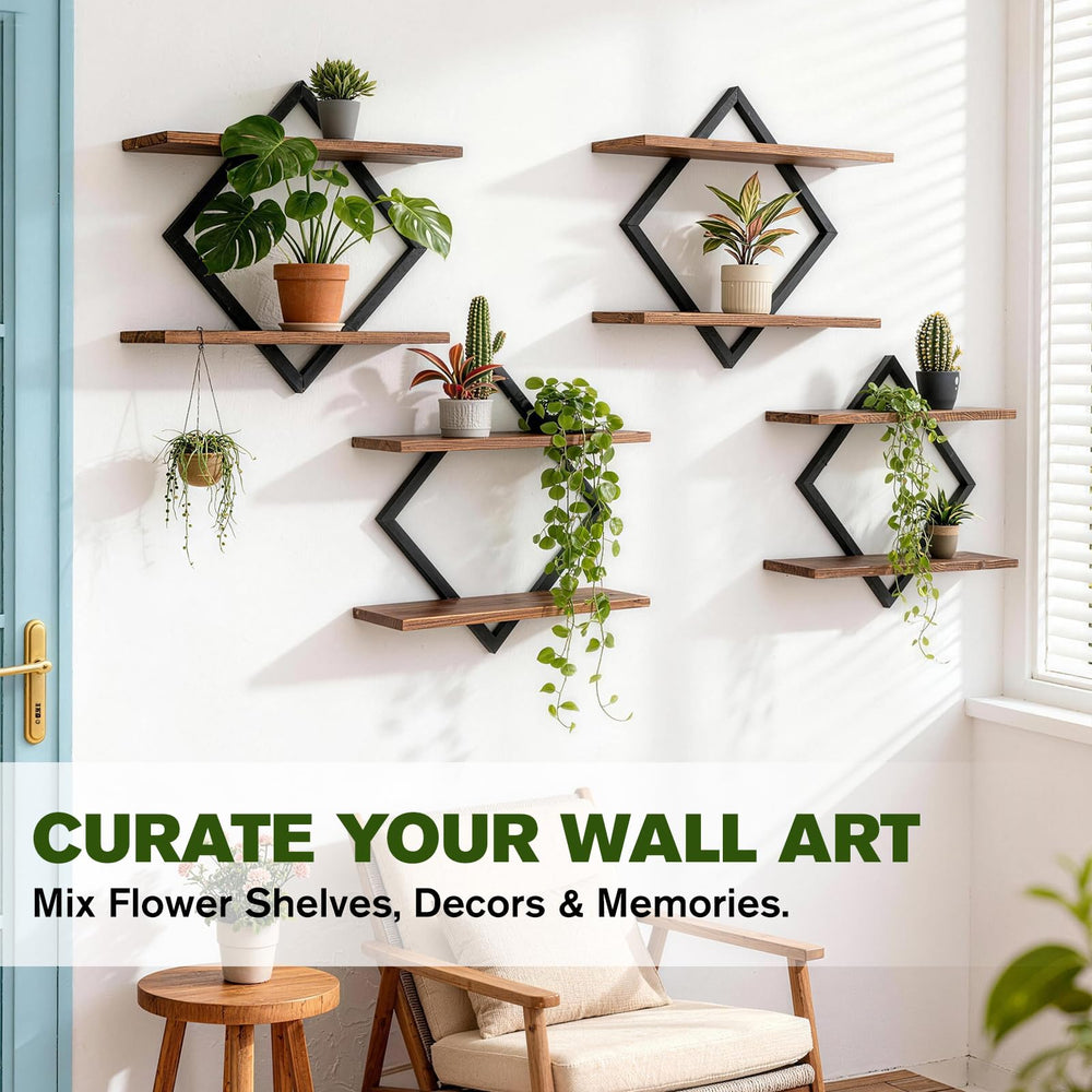 Hoolicute ambas estanterías montadas mostrando disposición en pared