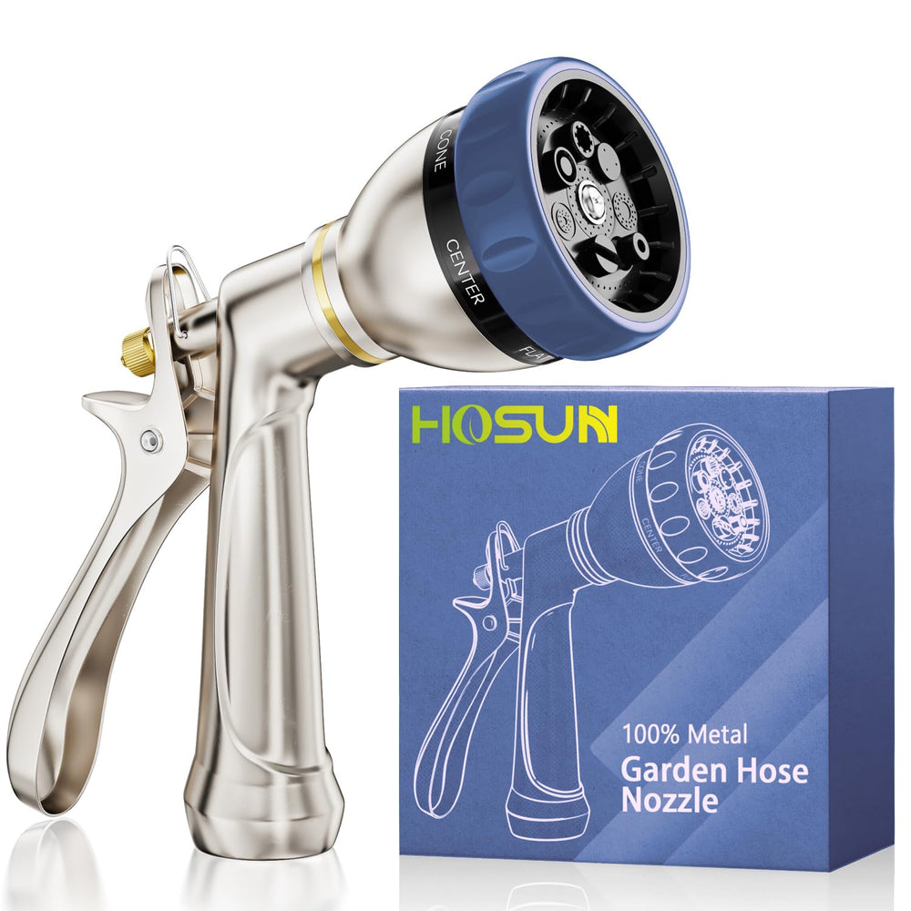 HOSUN boquilla frontal metálica mostrando diseño robusto y durabilidad