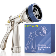 HOSUN boquilla frontal metálica mostrando diseño robusto y durabilidad