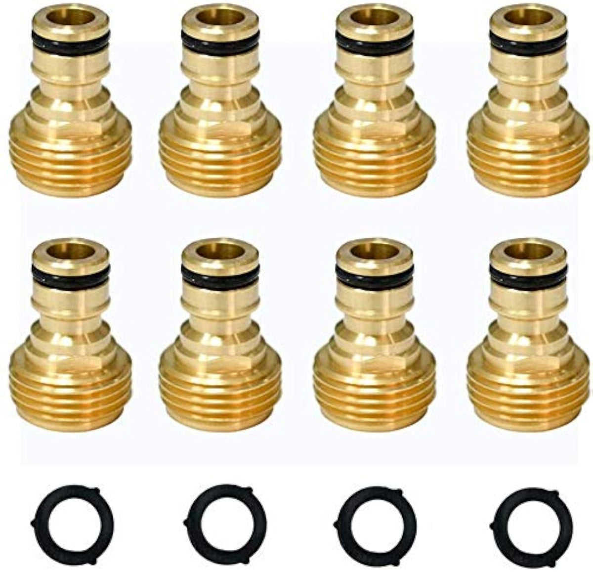 HQMPC conector rápido frontal del paquete mostrando acabado durable
