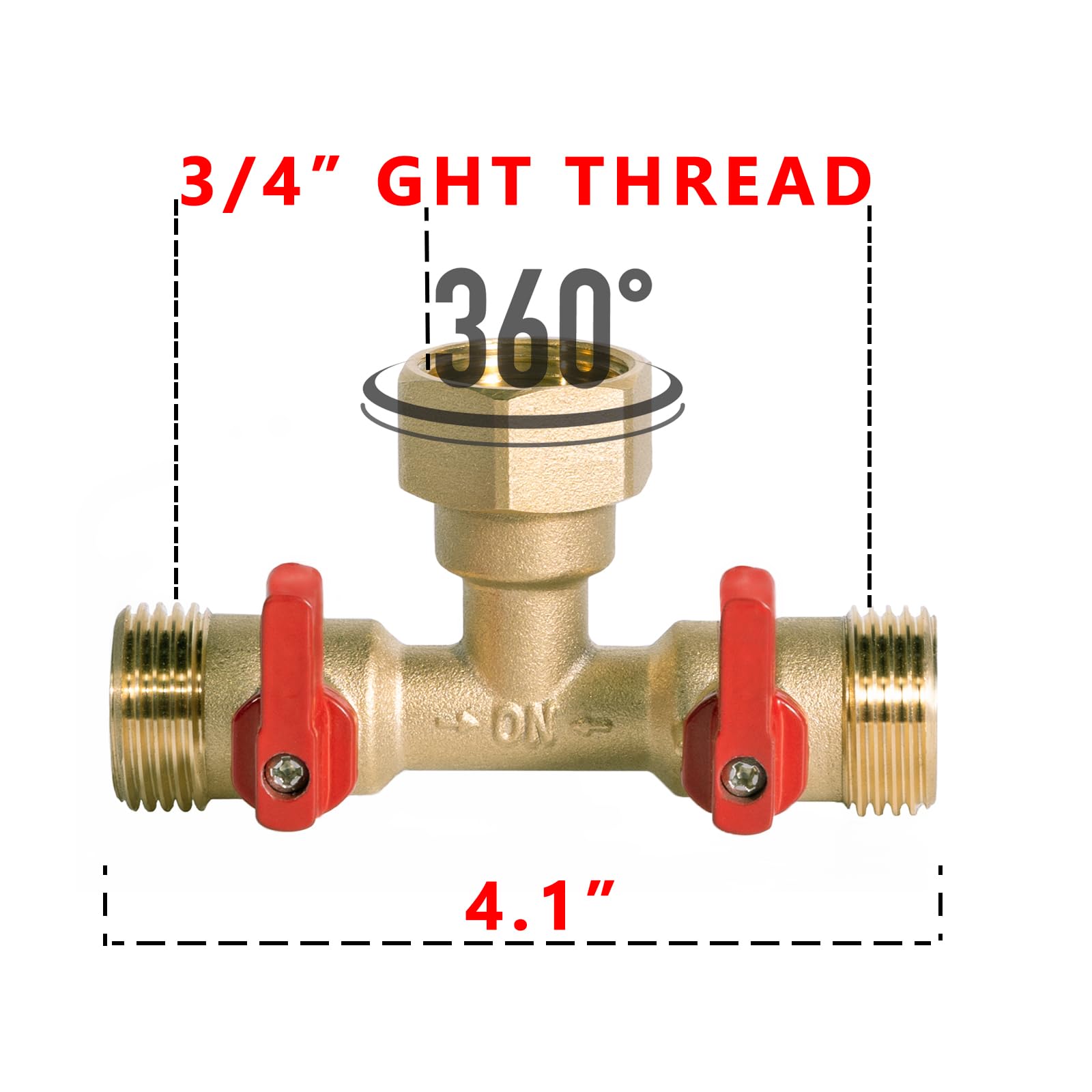 HQMPC detalle de rosca GHT 3/4" que asegura conexión hermética y duradera