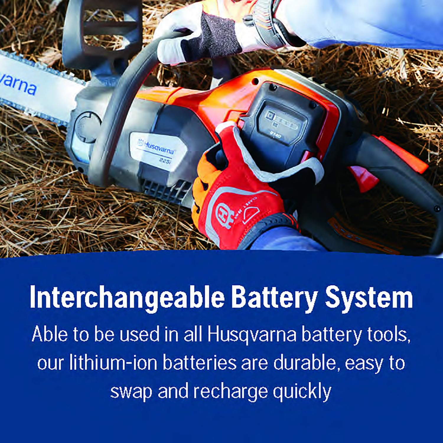 Husqvarna Power Axe comparación de tamaño para manejar con facilidad