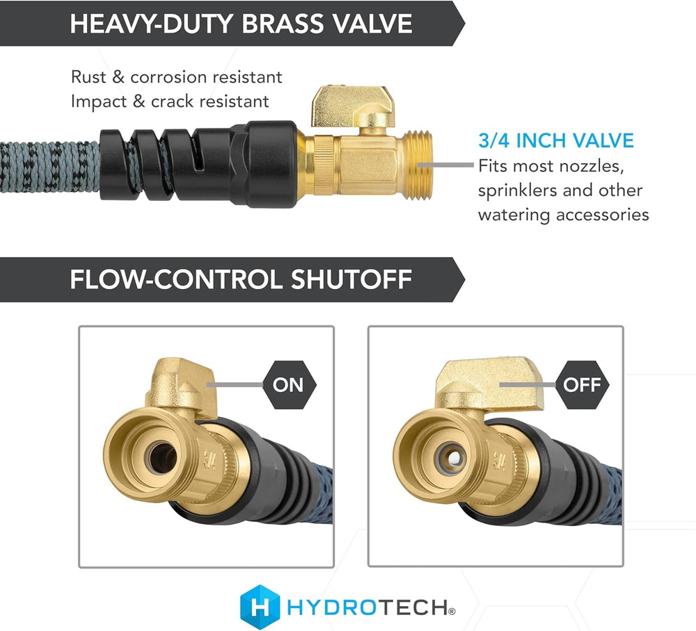 HydroTech primer plano del conector de latón que asegura conexiones sin fugas