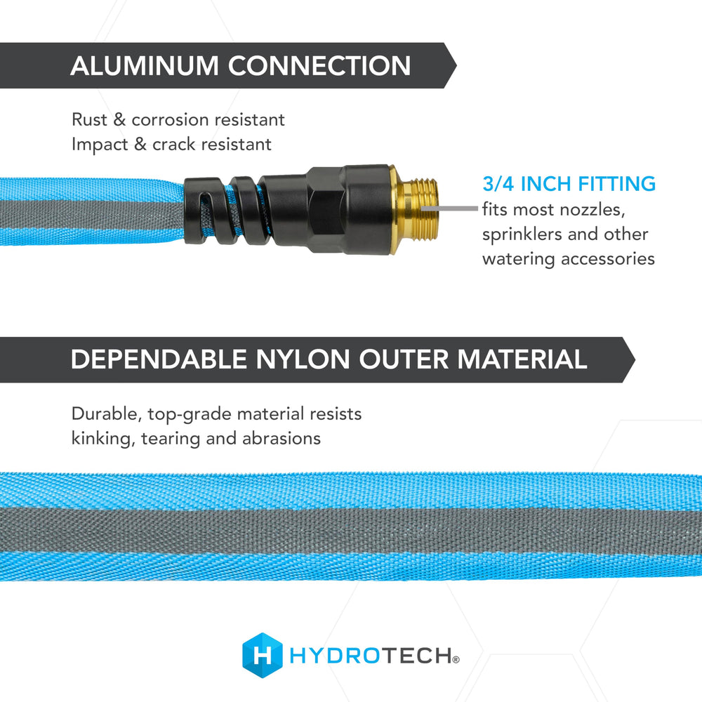 HydroTech acople de aluminio y conector nylon para conexiones seguras