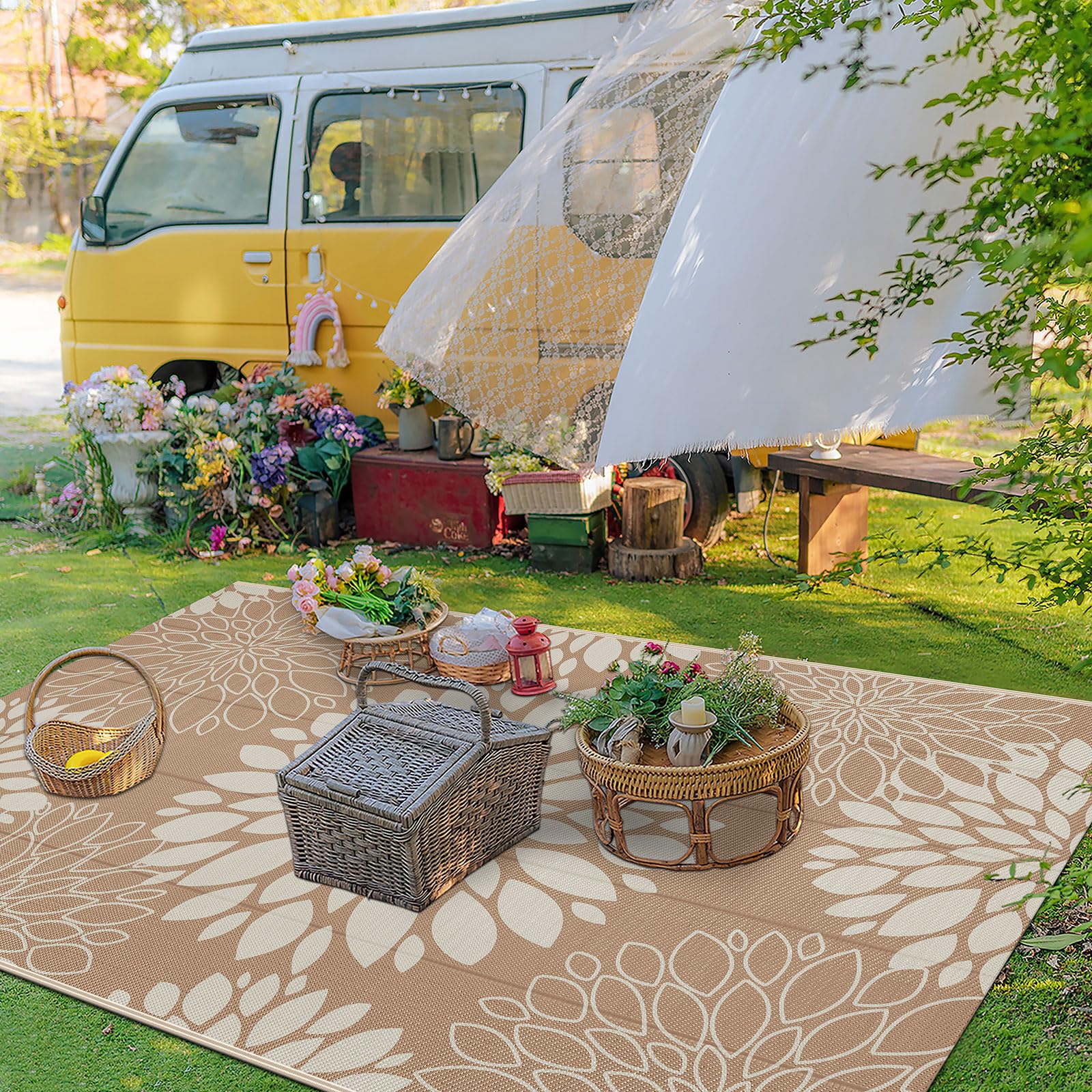 Ileading esterilla en RV lista para camping y transporte cómodo