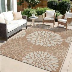 Ileading alfombra frontal floral 5x8 muestra diseño y tamaño
