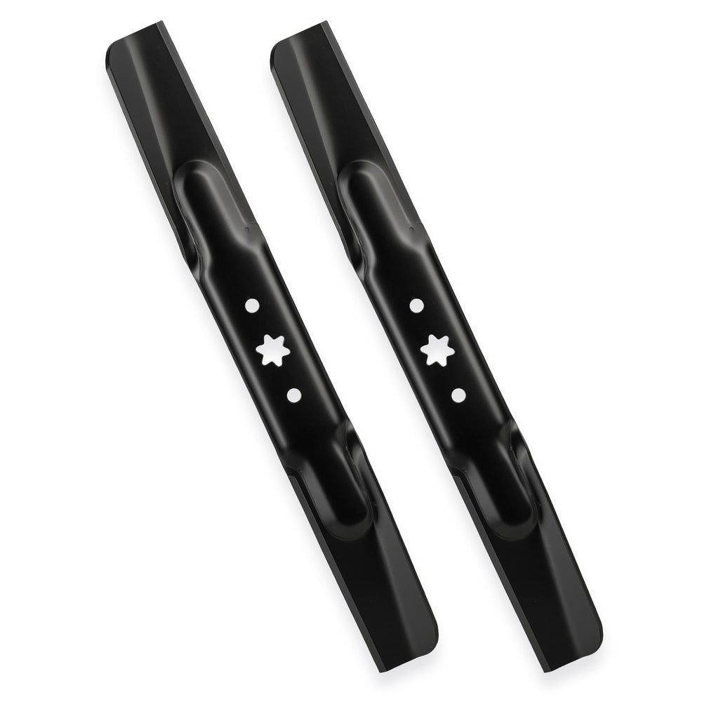 ILONPA cuchillas 42" vista frontal con perfil Hi‑Lift, mejora corte