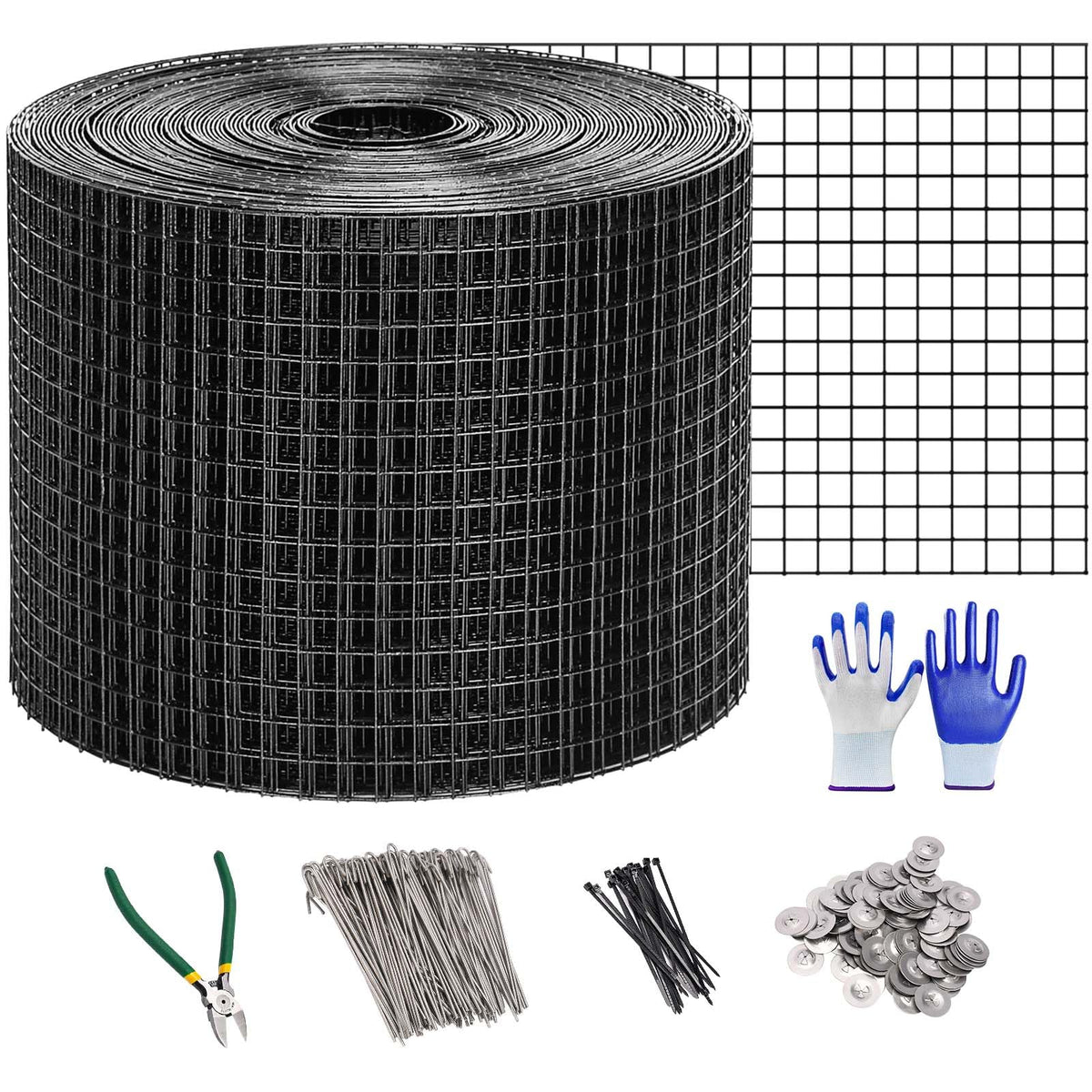 INCIKITI imagen frontal del rollo de malla para paneles, solución protectora duradera