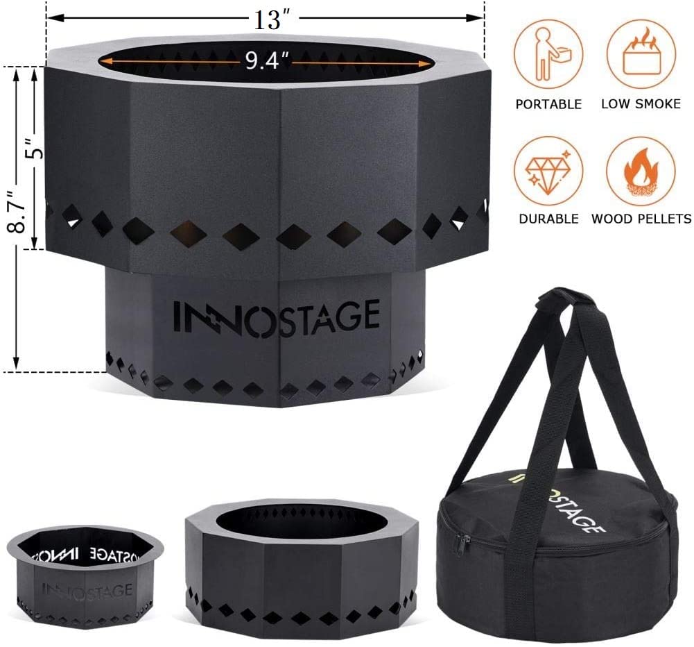 INNO STAGE bandeja inferior para cenizas, limpieza práctica y segura