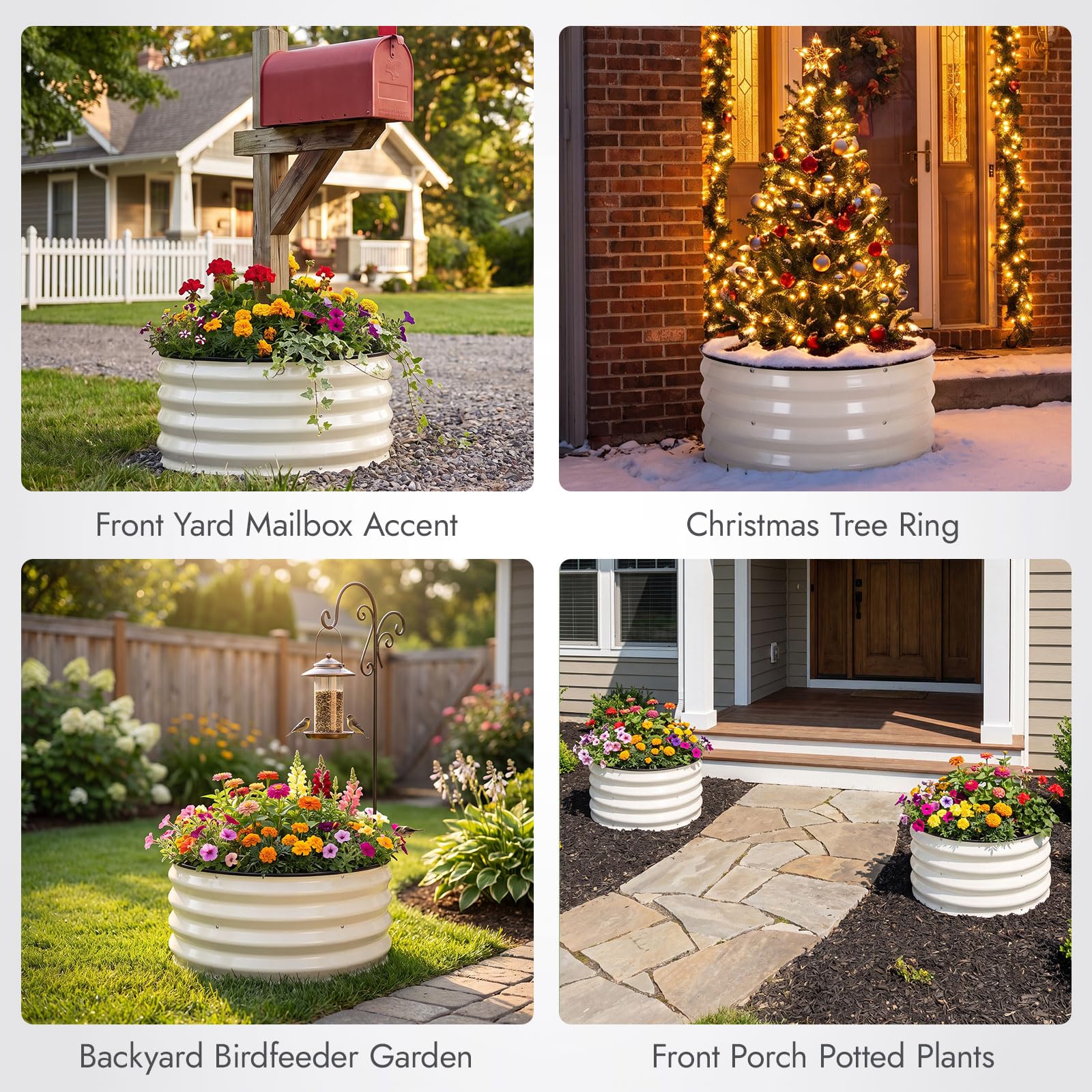 INNO STAGE jardineras plantadas con hierbas para uso funcional y decorativo