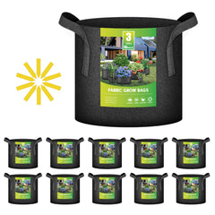 iPower paquete frontal de 10 bolsas mostrando capacidad y color negro