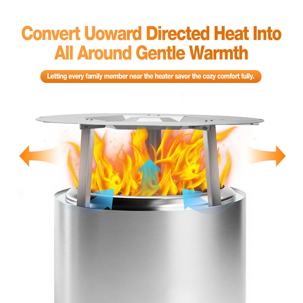JCLMER difusor instalado en Solo Stove Bonfire optimiza calor