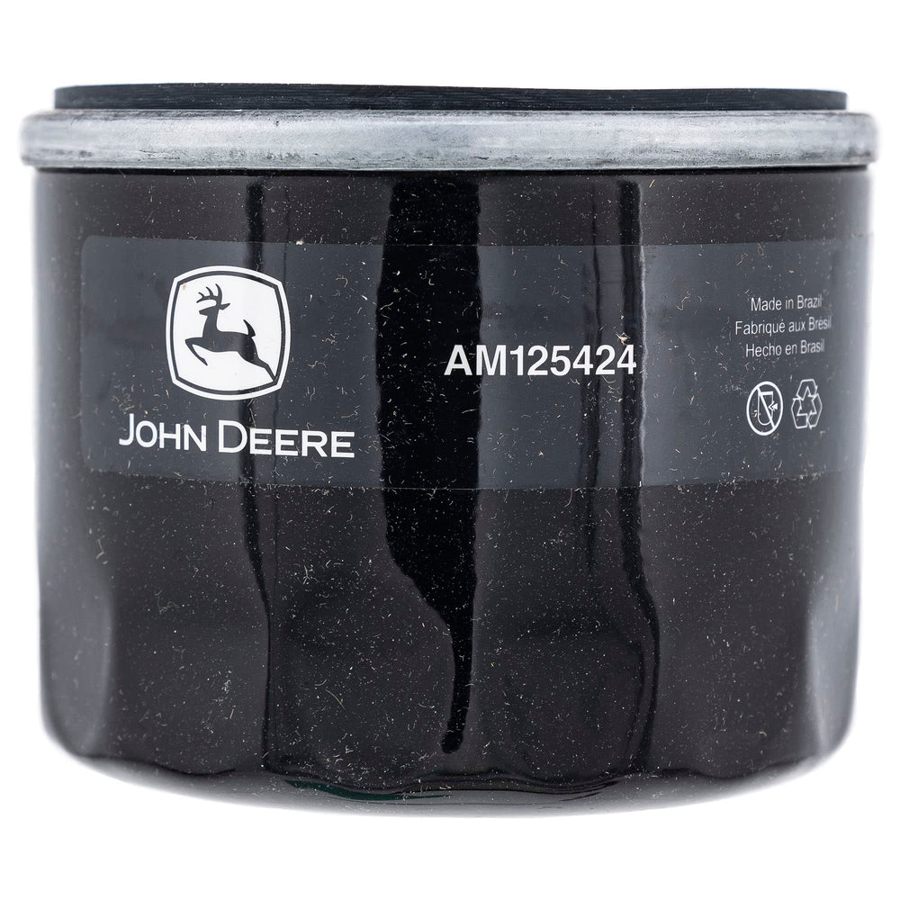 John Deere filtro de gasolina AM116304 en mano previene obstrucciones