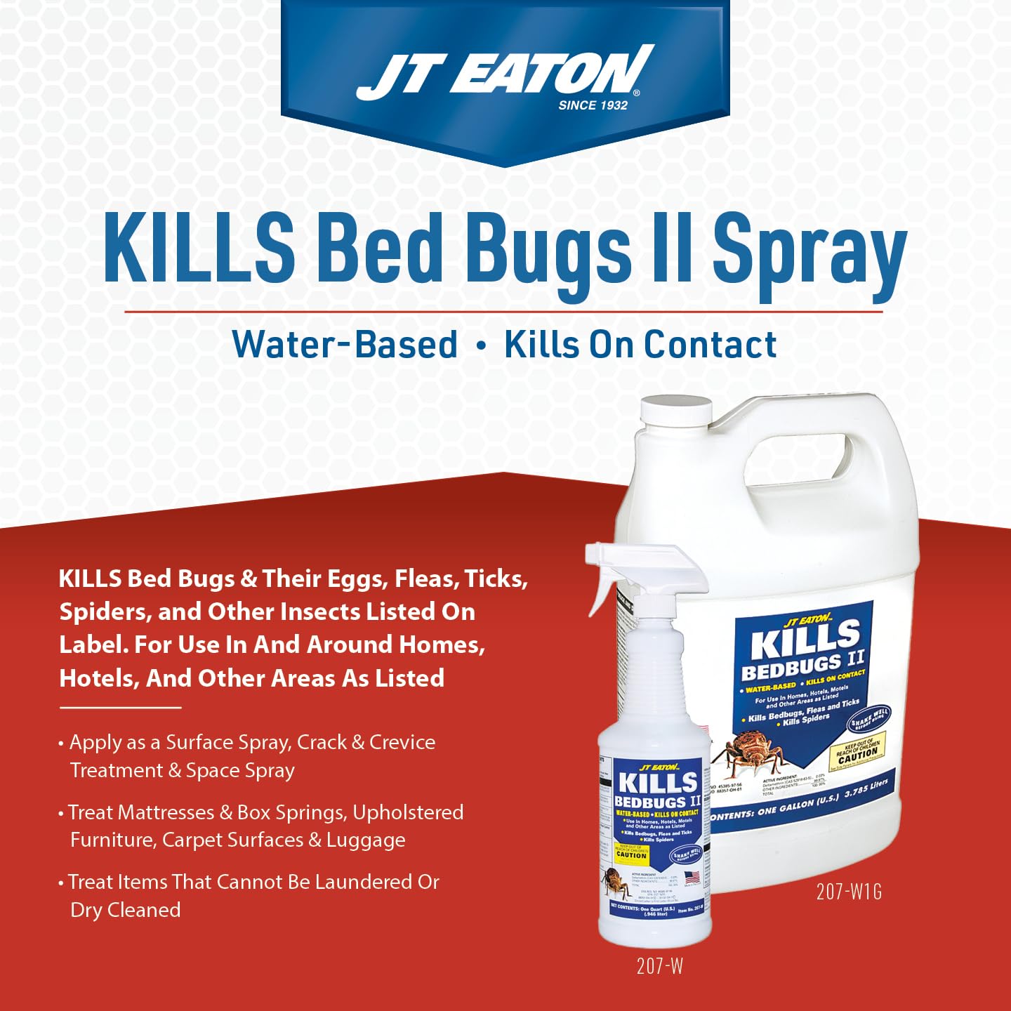 JT Eaton etiqueta con ingrediente activo deltametrina y precauciones claras