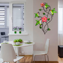 Juegoal detalle de hojas metálicas, textura durable que complementa plantas