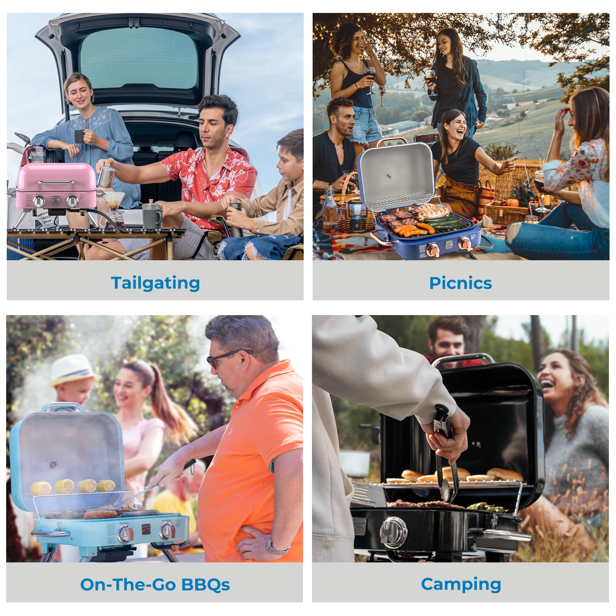 Kenmore comparación de tamaño en mesa, compacto y apto para picnics