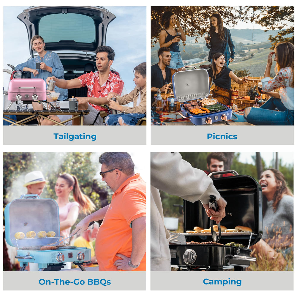 Kenmore comparación de tamaño en mesa, compacto y apto para picnics