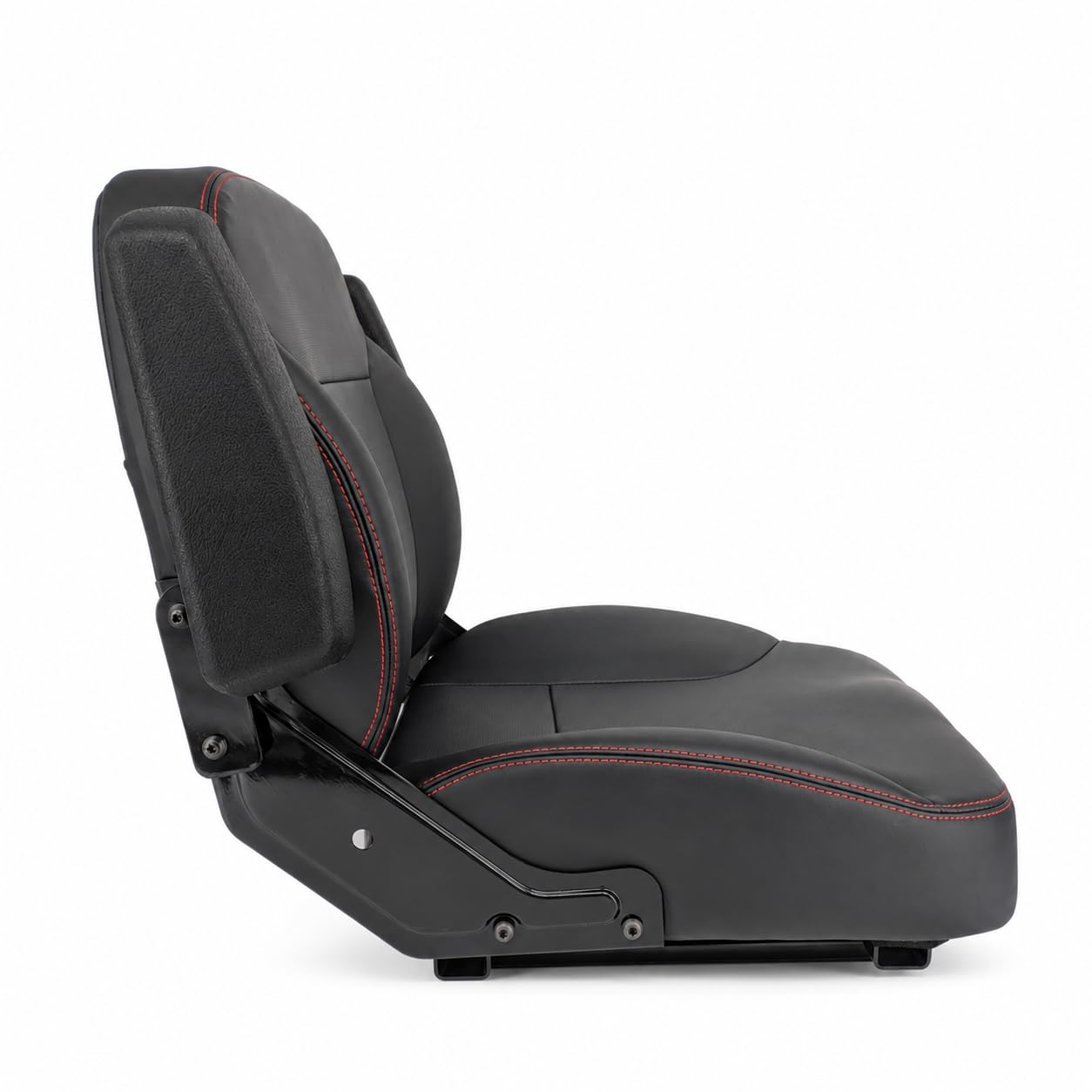 Keystone Seats instalado en cortacésped cero-turn demostrando compatibilidad