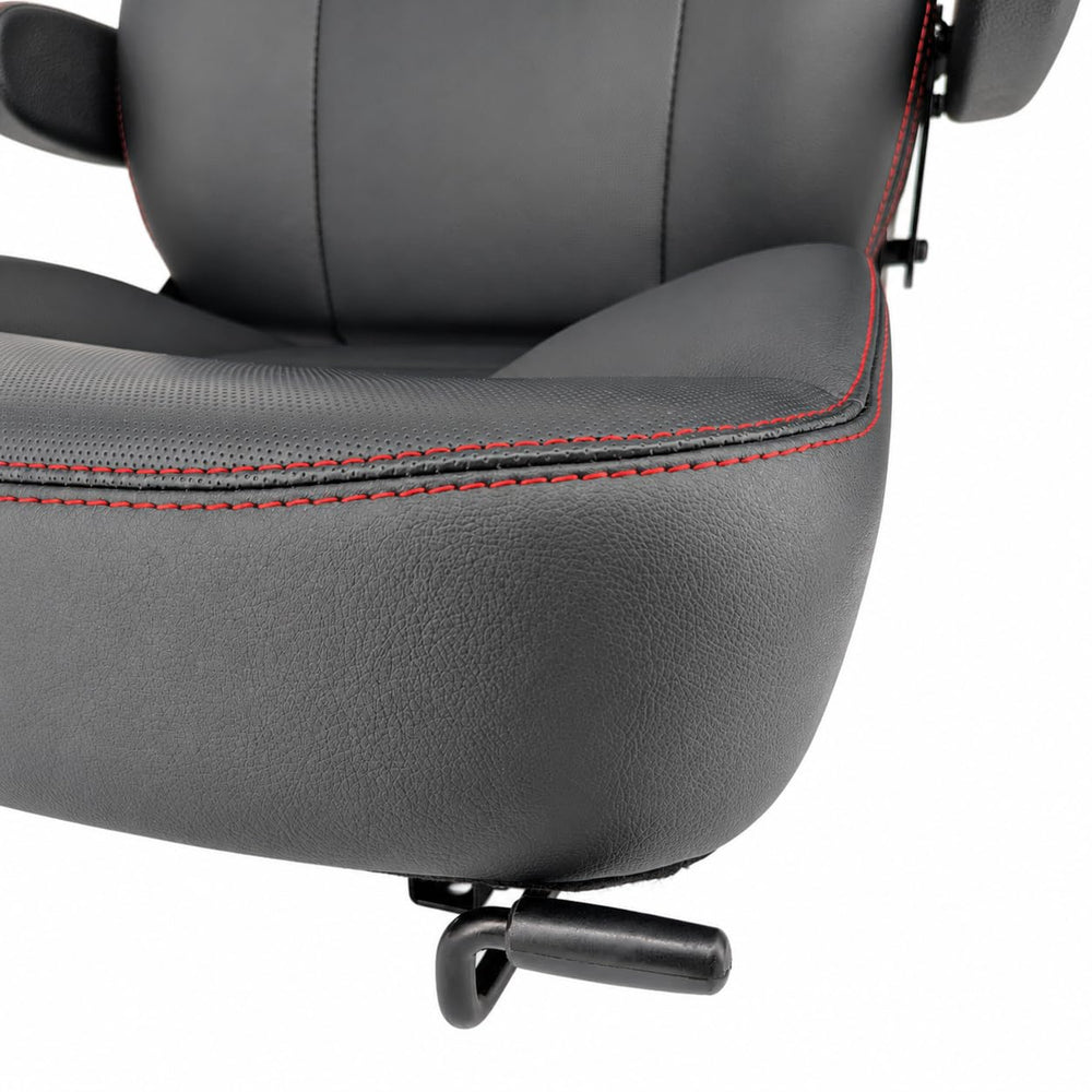 Keystone Seats primer plano de la textura PVC resistente y fácil limpieza
