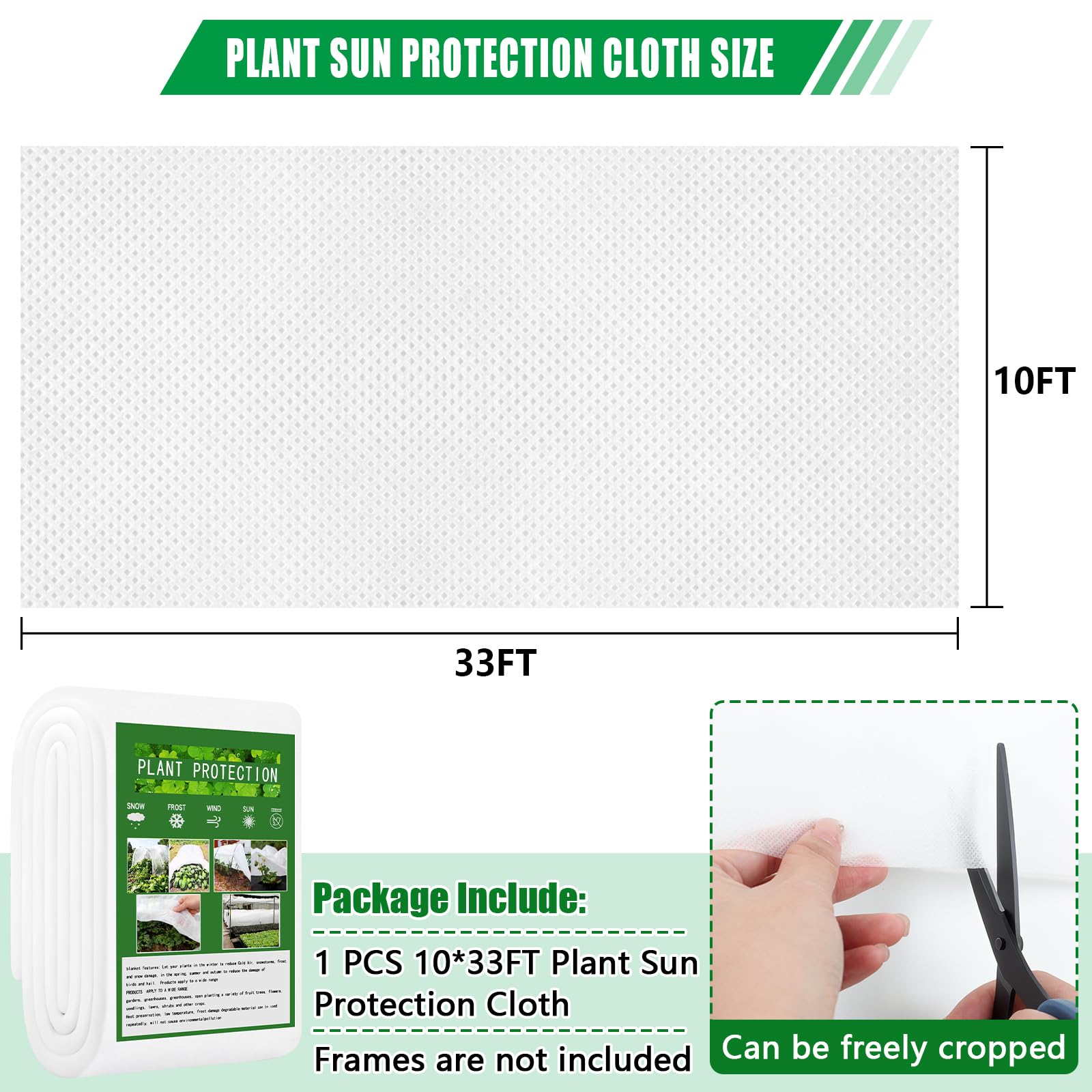 KJX malla cubriendo macetas en balcón, protege plantas sensibles