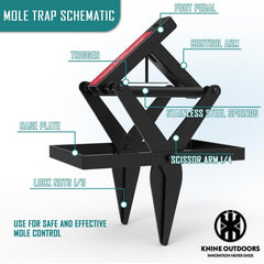 KNINE OUTDOORS pedal escalonado para armado fácil y seguro