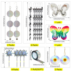 KOKMEYA pinwheel reflectante detalle que mejora la disuasión visual
